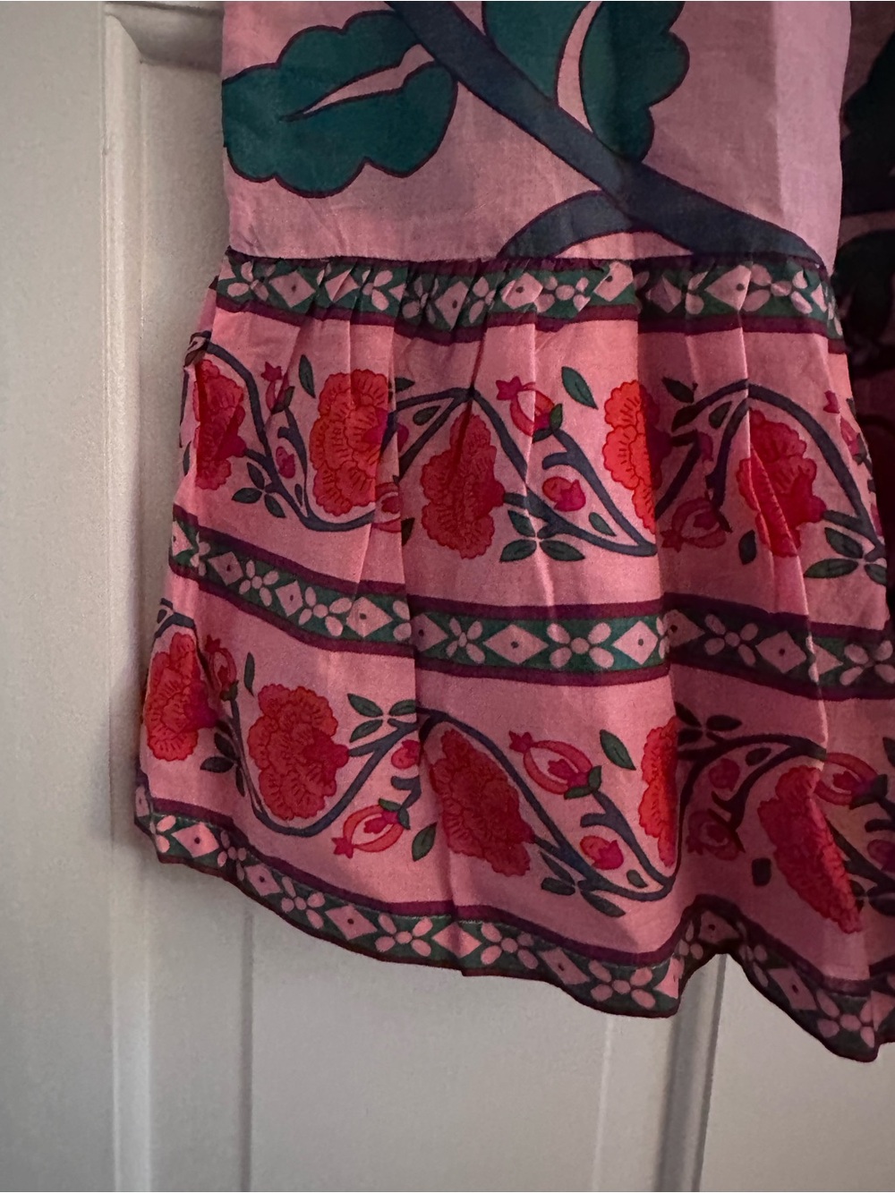 NWT J. Crew V-neck tunic dress in floral block print - Picture 6 of 8
